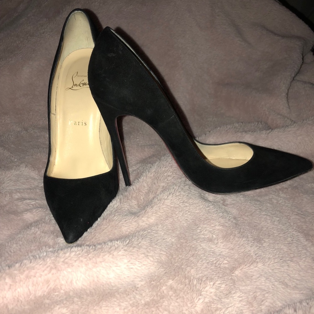 Christian Louboutin Black Suede